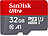 SanDisk Ultra microSDHC, 32 GB, 120 MB/s, Class 10, U1, A1, mit Adapter SanDisk microSD-Speicherkarten UHS U1