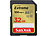 SanDisk Extreme SDHC-Karte (SDSDXVT-032G-GNCIN), 32 GB, 100 MB/s, U1 / V30 SanDisk SD-Speicherkarten UHS U1