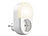 Luminea Home Control WLAN-Steckdose mit smartem LED-Nachtlicht, Versandrückläufer Luminea Home Control LED-Nachtlichter mit Timer und Steckdose, App- und Sprachsteuerung, dimmbar