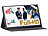 auvisio 2er-Set mobile Full-HD-IPS-Monitors, 39,6 cm (15.6"), USB Typ C, HDMI auvisio Ultradünner Full-HD-Monitore