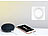 Luminea Home Control 2er-Set WLAN-Unterputz-Lichtschalter mit Dreh- & Drück-Funktion, App Luminea Home Control WLAN-Lichtschalter & Dimmer mit Dreh-/Drück-Funktion und App