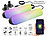 Luminea Home Control 2er-Set WLAN-USB-Stimmungsleuchte mit RGB+CCT-LEDs, App, 80 lm, 3,5 W Luminea Home Control