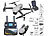Simulus Faltbare GPS-Drohne mit 4K-Cam, 3-Achsen-Gimbal, Versandrückläufer Simulus