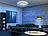 Luminea Home Control Smarte WLAN-Sternen-Deckenleuchte mit CCT-LEDs, 36 W, 2500 lm, Ø 48 cm Luminea Home Control WLAN-LED-Deckenleuchte mit Sternendekor, dimmbar