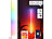 Luminea Home Control 4er-Set WLAN-Steh-/Eck-Leuchten mit RGB-CCT-IC-LEDs, 12W, dimmbar, App Luminea Home Control