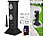 Royal Gardineer 4-fach-WLAN-Outdoor-Steckdosen-Säule, App, Sprachsteuerung, 16 A, IP44 Royal Gardineer WLAN-Säulen-Gartensteckdosen