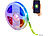 Luminea Home Control WLAN-RGB-LED-Streifen mit App- und Sprachsteuerung, USB, 3 m Luminea Home Control