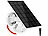 revolt Universal-Solarpanel für Akku-IP-Kameras mit Micro-USB, 3W, 5V, IP65 revolt