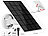 revolt Universal-Solarpanel für Akku-IP-Kameras Versandrückläufer revolt Solarpanele mit Micro-USB-Anschluss für Akku-Überwachungskameras