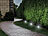 Luminea Home Control 2x 3er-Set WLAN-Gartenstrahler, dimmbar, RGB & CCT, je 520 lm, App Luminea Home Control WLAN-Gartenstrahler mit RGB-CCT-LEDs, App- & Sprachsteuerung, 230 V