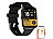 newgen medicals 2er-Set ELESION-kompatible Smartwatches, Bluetooth 5, Metallgehäuse newgen medicals