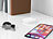 Luminea Home Control 4x Smarter ZigBeeBodenFeuchtigkeits&Temperatursensor & Zigbee Gateway Luminea Home Control ZigBee-Boden-Temperatur- und Feuchtigkeits-Sensoren mit App
