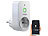 Luminea Home Control 2er Smarte WLAN-Dimmer-Steckdose mit Phasenabschnittsdimmer bis 200 W Luminea Home Control WLAN-Dimmer-Steckdosen mit App und Sprachsteuerung