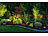Luminea Home Control 3er-Set WLAN-Gartenstrahler, RGB & CCT, 7 W, 520 lm, IP65, App Luminea Home Control WLAN-Gartenstrahler mit RGB-CCT-LEDs, App- & Sprachsteuerung, 230 V