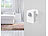 Luminea Home Control 2er-Set ZigBee-PIR-Bewegungsmelder, 8 m Reichweite, App Luminea Home Control Batteriebetriebene ZigBee-PIR-Bewegungsmelder mit App