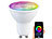 Luminea 3er-Set LED-Spots GU10 mit Alu-Einbaurahmen, RGB-CCT, 4,8W, für ZigBee Luminea Lampen-Einbaufassungen