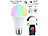 Luminea Home Control LED-Lampe E27, RGB-CCT, 9W (ersetzt 75W), 806 Lumen, ZigBee-kompatibel Luminea Home Control E27-Lampen mit RGBW-LEDs, für ZigBee-kompatible Steuersysteme