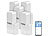 Luminea Home Control 5er-Set ZigBee-Tür- & Fensteralarm, für Alexa, GA und Siri, App Luminea Home Control