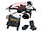 Simulus Faltbare GPS-Drohne, 4K-Cam, 360°-Abstandssensor, Versandrückläufer Simulus