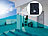 Luminea Home Control ZigBee-kompatibler Outdoor-PIR-Sensor mit Solarpanel, App, IP55 Luminea Home Control Outdoor-PIR-Sensoren, ZigBee-kompatibel