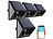 Luminea Home Control 4er-Set Outdoor-PIR-Sensoren, Solarpanel, App, IP55, ZigBee-kompatibel Luminea Home Control Outdoor-PIR-Sensoren, ZigBee-kompatibel
