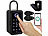 Xcase Smarter Schlüssel-Safe & WLAN-Gateway, PIN per Touch-Keys, Fingerprint Xcase Mini-Schlüssel-Safes mit Transponder, Fingerabdruck-Scanner, WLAN-Gateway & App