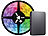 Luminea Home Control HDMI-TV-Sync-Box für Ambiente-Licht, RGB-IC-LEDs, 4K UHD, WLAN, 55–65" Luminea Home Control