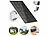 revolt 4er Universal Solarpanel für Akku IP Kameras mit USB Typ C Port, 3W revolt Solarpanels mit USB-C-Anschluss für Akku-Überwachungskameras