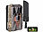 VisorTech 4G/LTE-Akku-Wildkamera mit 2K-Auflösung und Akku-Solarpanel, 5.000 mAh VisorTech 4G/LTE-Solar-Wildkameras mit Akku und App
