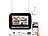 VisorTech Funk-Überwachungsrekorder für Kameras DSC-500.cam/501.cam, Display,App VisorTech