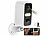 VisorTech Akku-Outdoor-IP-Überwachungskamera mit 2K-Auflösung, WLAN, App, IP65 VisorTech Akkubetriebene IP-Full-HD-Überwachungskameras mit App ELESION