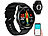 newgen medicals Fitness-Smartwatch, EKG-, Herzfrequenz- & SpO2-Anzeige, App, IP67 newgen medicals