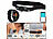 newgen medicals Fitness-Smartwatch mit Brustgurt, EKG, Blutdruck, SpO2, App, IP67 newgen medicals