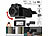 Somikon WLAN-Micro-Kamera, Full HD, 90° neigbar, Powerbank, Versandrückläufer Somikon WLAN-Micro-Kameras mit Full HD, Nachtsicht, Bewegungserkennung, App & Powerbank