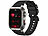 newgen medicals Fitness-Smartwatch mit EKG-, Herzfrequenz- und Blutdruck-Anzeige newgen medicals