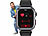newgen medicals Fitness-Smartwatch mit EKG-, Herzfrequenz-Anzeige, Versandrückläufer newgen medicals Fitness-Smartwatches mit EKG-, Herzfrequenz-, Blutdruck- & Blutsauerstoff-Anzeige