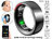 newgen medicals Fitness- & Schlaftracker-Ring mit Herzfrequenz- & SpO2-Anzeige, Gr. 63 newgen medicals Fitness- und Schlaftracker-Ringe mit SOS-Funktion und Touch-Steuerung