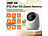 7links WLAN-Pan-Tilt-Kamera mit 2K, Privat-Modus, Versandrückläufer 7links WLAN-Pan-Tilt-Überwachungskameras mit Privat-Modus und Objekt-Tracking, für Echo Show