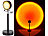 Lunartec Sonnenuntergangs-LED-Projektionslicht, 10W, 180° schwenkbar, USB, Alu Lunartec Sonnenuntergangs-LED-Projektionslichter