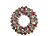 infactory Advents- und Weihnachtskranz mit LED-Beleuchtung, rot/grün, Ø 44 cm infactory LED-Weihnachts-Türkränze