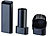 Sichler Haushaltsgeräte Kompakter Akku-Handstaubsauger mit HEPA, 6 kPa, 120 W, 475 g, USB Sichler Haushaltsgeräte