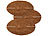 Royal Gardineer 6er-Set runde Frostschutz-Kokosmatten für Topfpflanzen, Ø 38 cm Royal Gardineer Frostschutz-Kokosmatten für Topfpflanzen