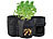 Royal Gardineer 3er-Set Pflanzen-Wachstumssäcke, je 18 l, Tragegriffe, Erntefenster Royal Gardineer Pflanzen-Wachstumssäcke-Sets