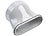 Sichler Exclusive Abluftschlauch-Adapter für Abluftschläuche von Klimaanlagen, Ø 15,5 cm Sichler Exclusive