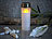 PEARL XXL-Solar-LED-Grabkerze mit Dauerlicht und Akku, 21 cm, weiß PEARL LED-Solar-Grablichter