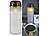 PEARL 2er-Set große Solar-LED-Grablichter mit Dauerlicht, weiß PEARL