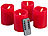 Britesta 4er-Set flackernde LED-Adventskerzen, Versandrückläufer Britesta LED-Kerzen mit Timer und Fernbedienung