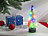 infactory 2er-Set bunte LED-Weihnachtsbäume mit USB-Betrieb, 25 cm hoch infactory