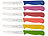 Rosenstein & Söhne 6er-Set bunte Frühstücksmesser mit Wellenschliff, 11,4 cm Klingenlänge Rosenstein & Söhne Frühstücksmesser mit Wellenschliff