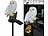 Lunartec Solar-Eulenleuchte mit warmweißen LEDs und Erdspieß, IP44 Lunartec 
